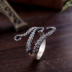 STAINLESS STEEL OCTOPUS RING