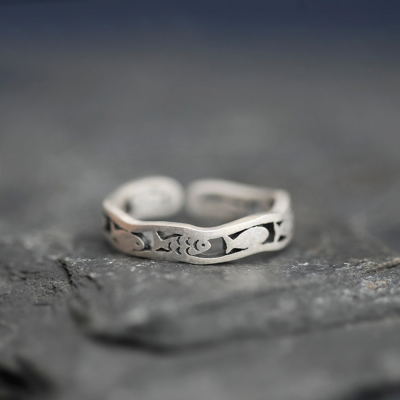 Silver Fishies Ring - Passport Ocean