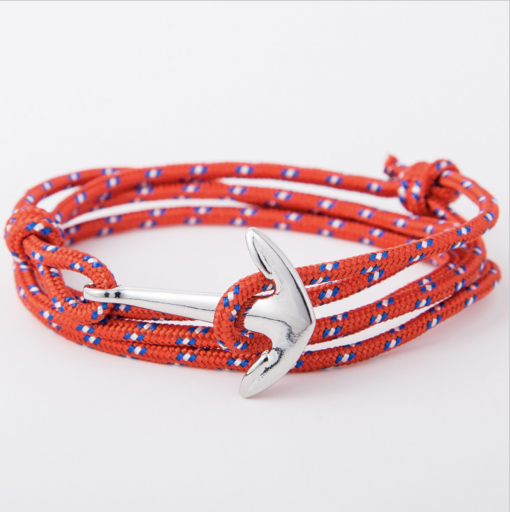 red paracord anchor bracelet