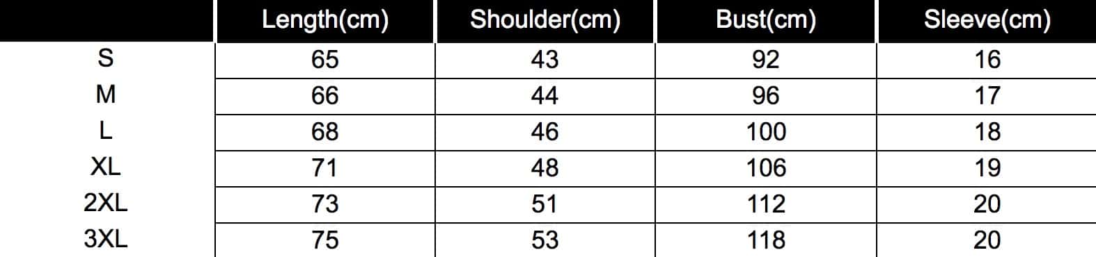sizing guide