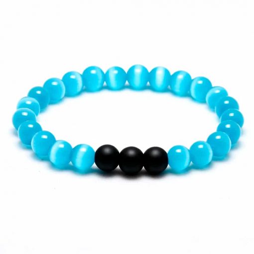 blue ocean bead bracelet